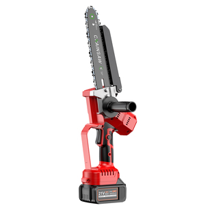 8寸电锯家用小型手持充电式锂电电动锯单手链锯柴户外锯木神器