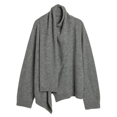 322工房圈圈羊毛围巾领套头衫