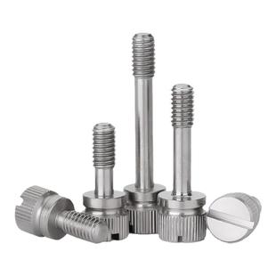 一字松不脱手拧螺丝304不锈钢滚花头GB839螺钉防脱落M3M4M5M6M7M8