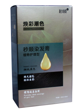 秒顺无臭无氨不沾头皮染发膏