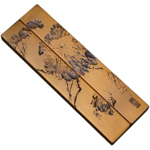 铜契紫铜镇纸纯铜手工雕刻书镇纸镇书法国画压纸文人书房案头徐渭