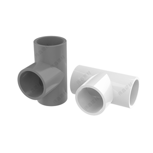 PVC三通接头给水管等径正三叉头配件125 140 160 200 250 315 400