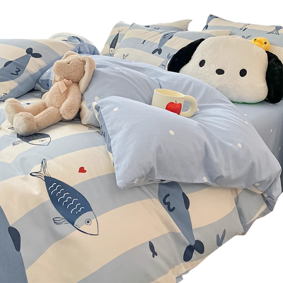 卡通全棉床上四件套亲肤柔软床品