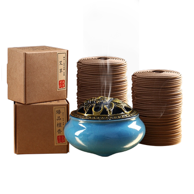 天然安神沉香老山香熏盘香