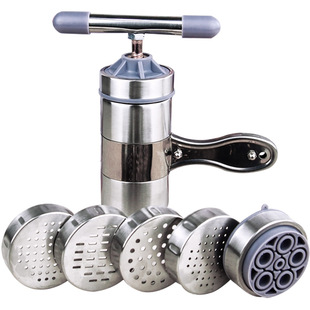 立麦不锈钢压面机手动家用多功能小型饸饹河捞面条机莜面栲栳栳器