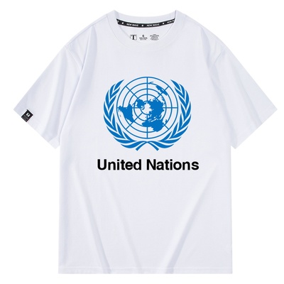 联合国纯棉夏季短袖青少年