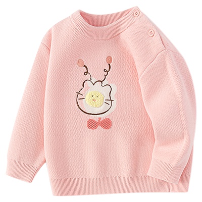 巴拉巴拉儿童毛衫卡通纯棉针织衫