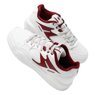 乔丹加绒板鞋男鞋2025秋冬季新款红色爆款厚底小白鞋男休闲运动鞋