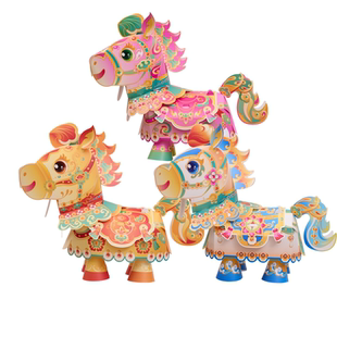 马年灯笼新年春节发光卡通马造型手提灯笼元宵节国潮装饰儿童玩具