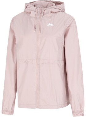 Nike耐克粉色夹克女26夏季新款连帽外套休闲正品运动服上衣DM6180
