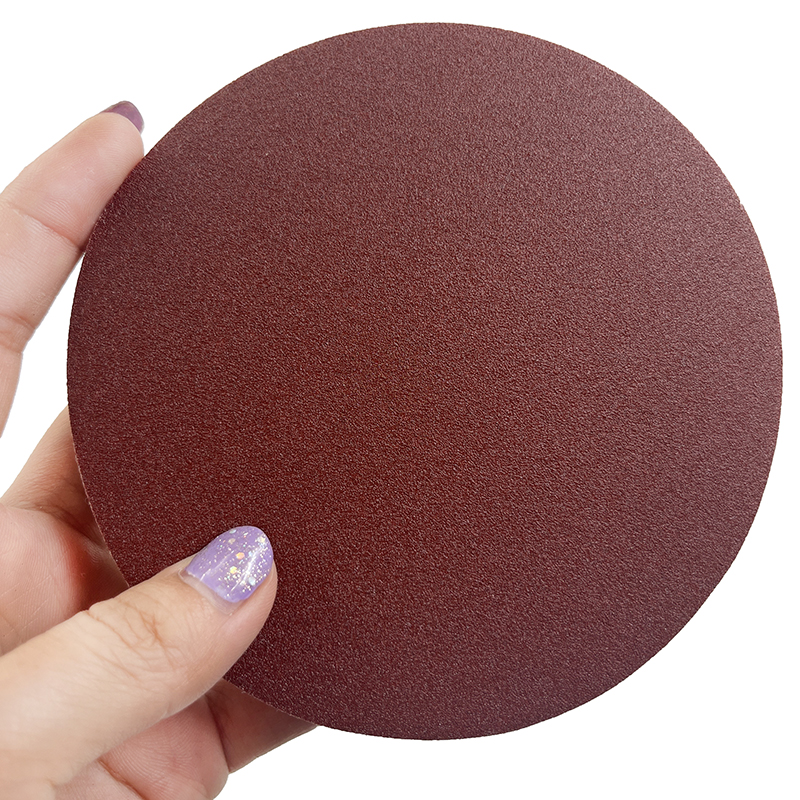 125MM植绒砂纸片磨片/圆盘砂纸/干磨砂纸/抛光片5寸6孔木工打磨片