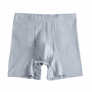 口袋兜男士高腰棉款内裤护腰托长腿防磨腿暖腰椎间盘突出平角裤头