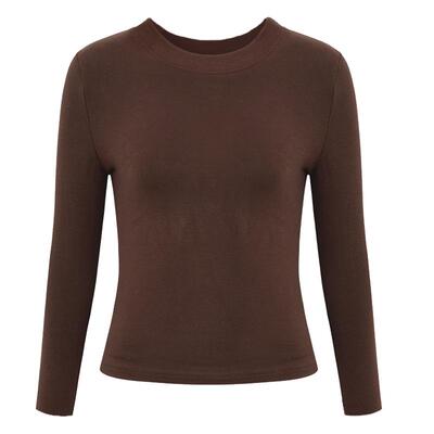 高端加厚双面真德绒打底衫女新款