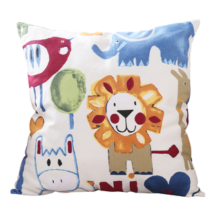 蒙月全棉帆布抱枕套不含芯老粗布沙发靠垫40x40/45x45/可定制尺寸