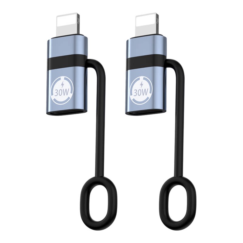 typec母转Lightning公数据线转接头适用华为转苹果手机PD快充30W