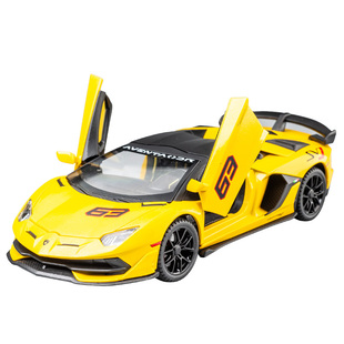 兰博基尼大牛SVJ超跑合金车模儿童玩具车礼物送男友仿真跑车模型