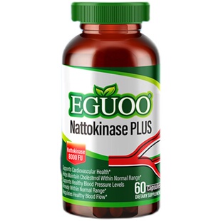 EGUOO原装进口高活性纳豆激酶提取物中老年心脑血管辅酶Q10胶囊