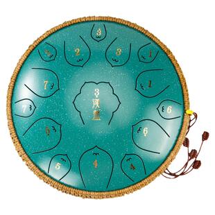 汉盘15音空灵鼓F调色空鼓钢舌鼓音舌鼓梵音鼓手碟专业13寸送鼓架