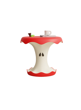 苹果圣诞茶几阳台茶桌家用小茶台客厅大型落地摆件沙发边几置物架