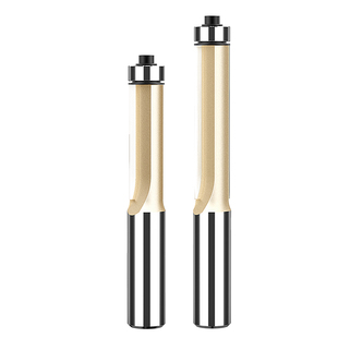 浪潮木工刀具修边刀带轴承双刃直刀大锣机雕刻修边机刀头大全铣刀