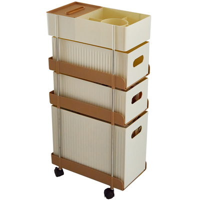 办公室桌下收纳柜！可移动小推车