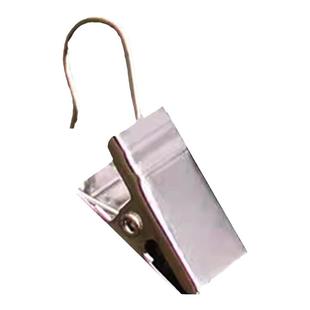 讯客仓库物料卡夹子标识卡吊卡小货架库房材料卡吊牌挂钩库存卡浴帘窗帘扣环不锈钢卡片架仓管物料收发夹子