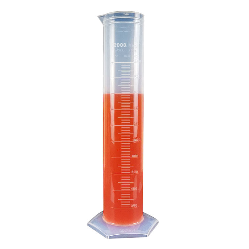 塑料量筒100ml1000毫升250实验室精密柴油50l溢流式500量杯带刻度