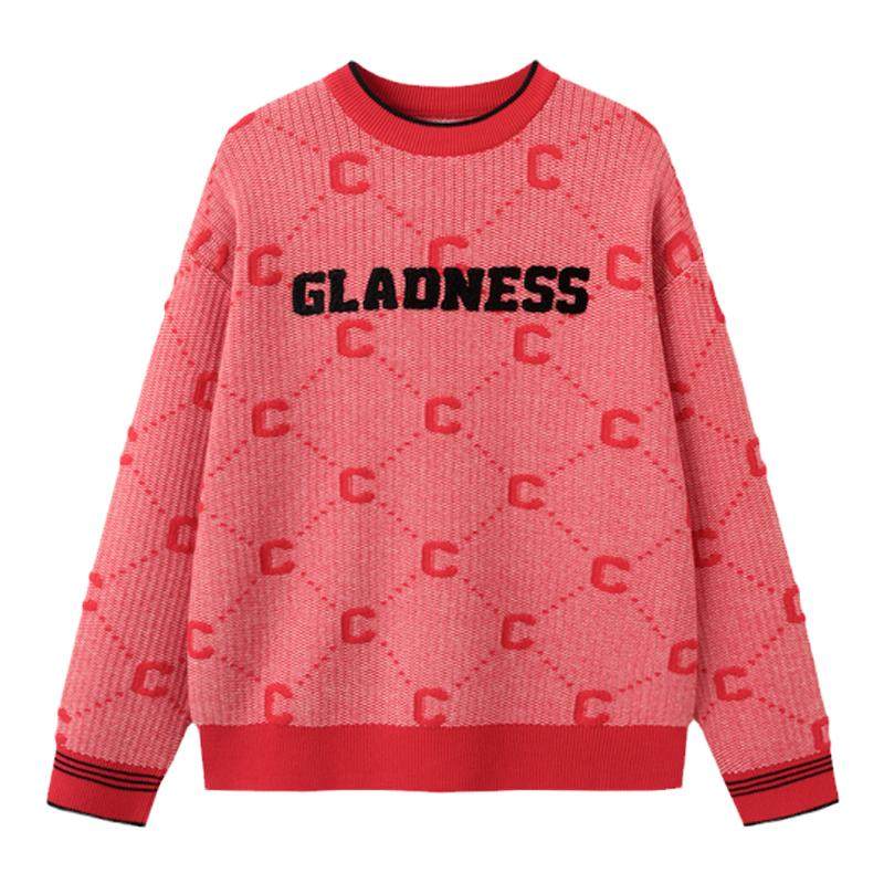 巴拉巴拉童装儿童毛衣男童2025春秋撞色针织衫线衣百搭红色拜年服