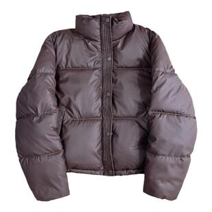 肯豆风PU皮面显瘦外套美拉德色系立领加厚保暖短款棉服休闲外套