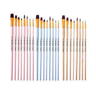 马利丙烯画笔水粉套装笔排笔美术生专用尼龙笔刷色彩油画颜料水彩画画专业绘画毛笔初学者学生刷子工具全套