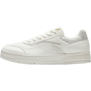 安踏百川丨低帮休闲板鞋男2025冬季新款潮流小白鞋男鞋112528012