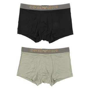 Armani/阿玛尼EA 男士鹰标2件装时尚四角内裤 EM000253 AF10787
