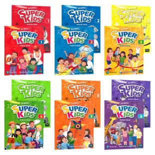 superkids英语教材 Super Kids 1 2 3 4 5 6级别 新版朗文少儿英语小学教材新灵通 朗文国际英语教程少儿英语培训辅导教材培生朗文