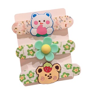 卡通刘海贴儿童碎发整理神器宝宝不伤发魔术贴发卡女童后脑勺发饰