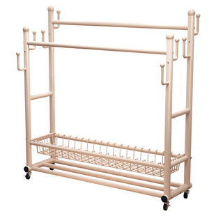 晾衣架落地家用衣帽架出租屋室内简易多功能卧室挂衣服架2025新款