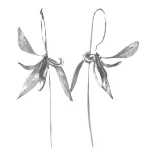 【幽兰 椿屿】诗意纯银耳环原创设计师新中式小众风高级感礼物ins