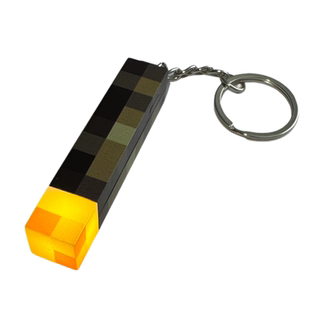 我的世界火把灯钥匙扣挂件火把挂件迷你火炬火把灯