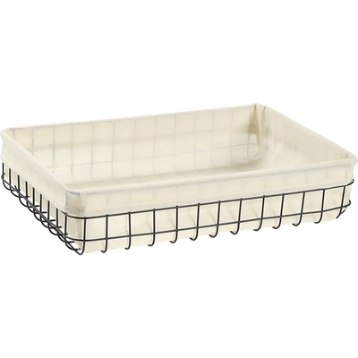 家用铁艺网格收纳篮整理筐