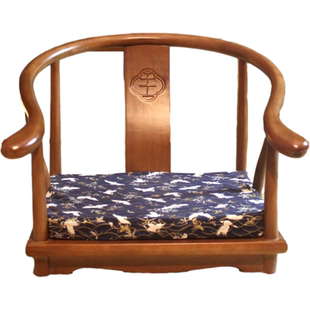 席地榻榻米圈椅无腿座椅中式实木靠背主人椅子日式地椅炕椅飘窗椅