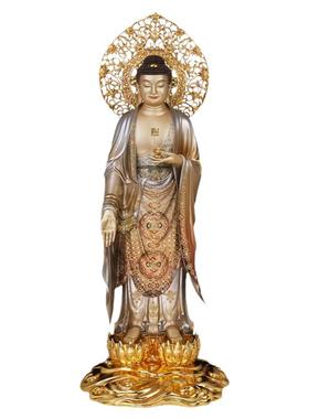 西方三圣塑像铜佛像观音阿弥陀佛