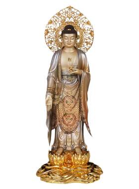 西方三圣塑像铜佛像观音阿弥陀佛