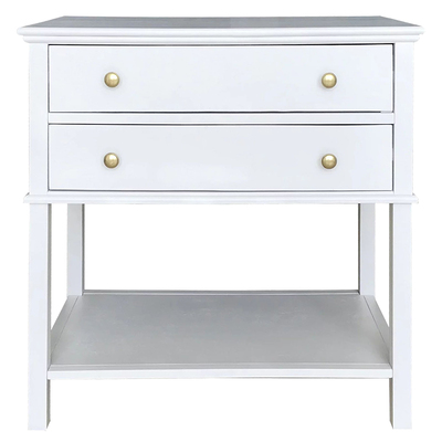 斯莱美 现代简约美式中古复古风卧室储物收纳床头柜边柜Pale