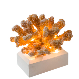 地中海装饰品树脂工艺品仿真珊瑚摆件龙宫财富摆件微景观拍摄道具