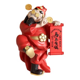 财神爷摆件客厅电视柜玄关办公桌面装饰品高级感乔迁新店开业礼物
