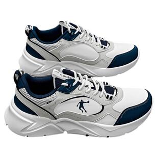 乔丹运动鞋男秋冬款皮面厚底老爹鞋减震跑步鞋青少年轻便防滑男鞋