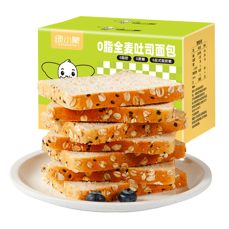 0脂全麦吐司面包无脱氢乙酸钠