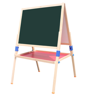 大号儿童书写板双面磁性可升降画板支架式黑板白板小孩家用教学板