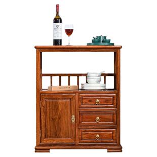 红木茶水柜刺猬紫檀餐边柜实木茶叶柜花梨木明式茶水架储物置物柜