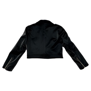 Dan Dan 黑色皮衣羽绒服女 秋冬新款宽松机车服皮夹克外套