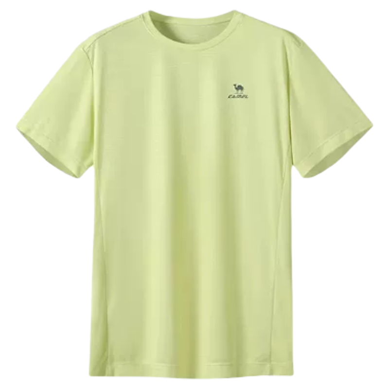 父亲节礼物骆驼运动速干T恤男士夏季圆领透气户外跑步速干衣短袖